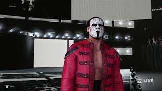 WWE 2K19 Sting Entrance PS4Xbox OnePC [upl. by Elahcim298]