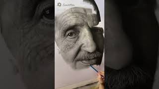 Hyper Realistic Drawing artprocess ArtProcessHowToDrawArtTutorialSketchingArtshorts [upl. by Ulphi761]