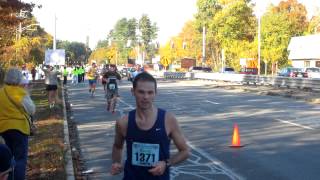 Andrew van der Meer Lowell MA Marathon Oct 21 2012 12 mile point [upl. by Onahpets]