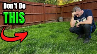 DONT Do THIS With Your Clay Lawn [upl. by Riddle]