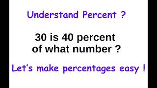 Can you solve this percentage problem arithmetic math MathHelp percentages satmath act [upl. by Enenaj]