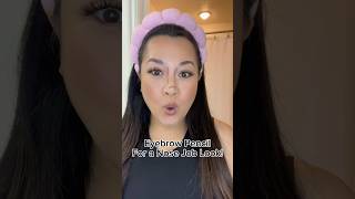 Brow Pencil Nose Job Quick Contour Hack You Need to Try nosecontour makeuptutorial [upl. by Ainar896]