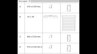 Revit Door Legend amp Door Schedule Schedule Graphics Type amp Type Mark [upl. by Supen459]