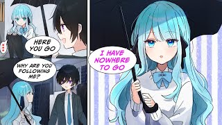 Manga Dub I lent an umbrella to a girl and told her she could use it until she got home but [upl. by Yznyl]