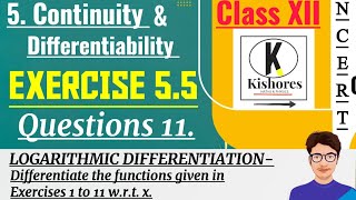 Continuity And Differentiability Class 12 Exercise 55 Q11 [upl. by Standush371]