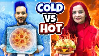 Extreme HOT vs Freezing COLD Food Challenge 🔥🔥 [upl. by Liebermann]