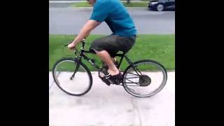 cruising the 80cc pedal bike aha [upl. by Adlaremse]