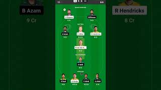 PAK vs SA Dream11 Preadiction Tuday match SA vs PAK Dream11 team dream shorts viralvideos [upl. by Merrile]