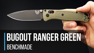 Benchmade Bugout Ranger Green 535GRY1 Overview [upl. by Seif708]