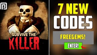 ALL NEW CODES FOR SURVIVE THE KILLER CODES AUGUST 2023  ROBLOX SURVIVE THE KILLER CODES [upl. by Lianna]