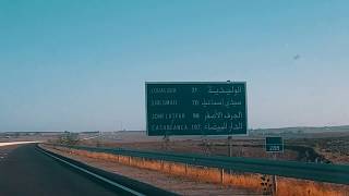 Autoroute Maroc Safi  Casablanca [upl. by Aisetal]