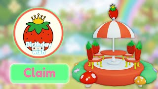 Strawberry King Birthday Wish  Roblox My Hello Kitty Cafe Update  Riivv3r [upl. by Etteniuqna3]