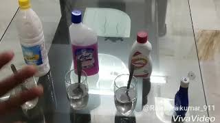 Modicare Stericlean Demo with Lizol n Patanjali phynial amazing phynial Stericlean [upl. by Onitnevuj]