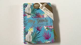 Otto My Goals Weekly Planner 2019 Review Officeworks [upl. by Mosa]