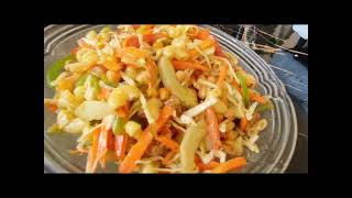 Chunky Chicken Macaronie Salad with Fresh Vegetables [upl. by Nierman]