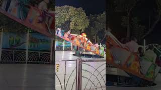 Roller Coaster at Haris Mukherjee Park Durga Puja Committee 2024 [upl. by Ariela575]