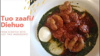 How to prepare Tuo for your Zaafi Diehuo tuo zaafi from scratch with only two ingredients [upl. by Nereen735]