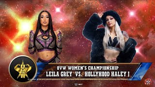 Leila Grey vs Hollyhood Haley J  WWE 2K23 [upl. by Ylenaj212]