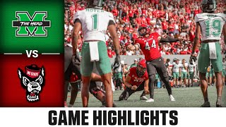 Marshall vs NC State Game Highlights  2023 ACC Football [upl. by Alyam471]