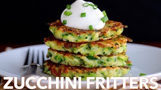 How To Make Easy Zucchini Fritters  Must Try Recipe [upl. by Nnylyaj]