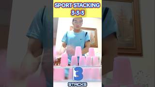 A Consistent Fast Sport Stacking 333 in 1685 Ssconds cupstacking fast shorts [upl. by Lajet868]