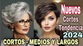 ✂️ NUEVOS CORTES DE CABELLO TENDENCIAS 2024 Desde CORTO MEDIO y LARGO para MUJERES de Toda edad [upl. by Yeldar697]