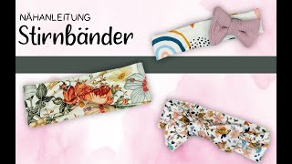 Stirnband nähen für Anfänger  Nähen für Babys  Nähen ohne Schnittmuster  Bandeau Haarband nähen [upl. by Nelleh]