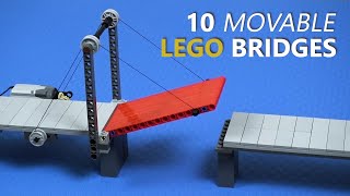 Building 10 MOVABLE Lego Bridges [upl. by Jeroma]