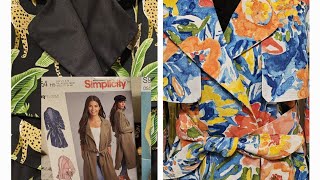 Not one but two Trench CoatsJackets Simplicity 8554 010924 [upl. by Elam82]