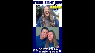 BYUSN Right Now From Home  Zoom with Paisley Johnson and Connor Harding [upl. by Moselle319]