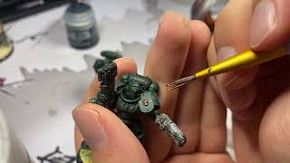 Warhammer 40000  How To Paint Dark Angels Hellblasters  Part 2 [upl. by Ma]