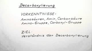 Decarboxylierung  Chemie  Organische Chemie [upl. by Norreht]