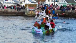 West Bay  RNLI Raft Race 2017 [upl. by Ysus]