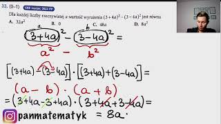 Dla każdej liczby rzeczywistej a wartość wyrażenia 34a234a2 jest równa [upl. by Graybill234]