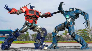 Transformers Dark of The Moon  Optimus Prime vs Gipsy Danger Final Battle 2024 [upl. by Wie]