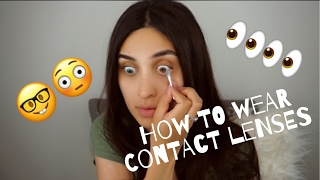 HOW TO WEAR CONTACT LENSES  TTDEYE CONTACTS  BLUE CONTACT LENS [upl. by Ramilahs796]