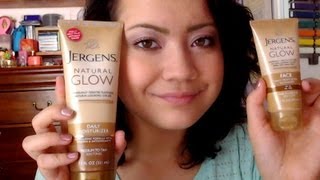 Review  Jergens Natural Glow Lotion Face amp Body [upl. by Legim]