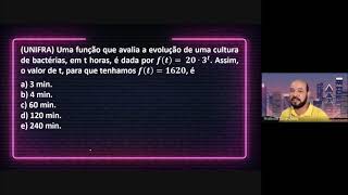 FUNÇÃO E EQUAÇÃO EXPONENCIAL  quotUNIFRA Uma função que avalia a evolução de uma cultura dequot [upl. by Bate]