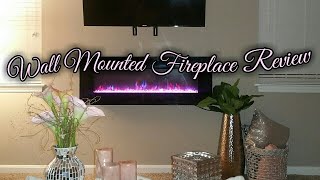 Unboxing amp Installing • Wall Mounted Fireplace [upl. by Arelc905]