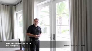 Crestron Motorized Shades Installation [upl. by Annahael]