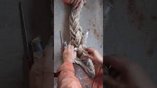 8 strand mooring rope eye quick and easy way to splice 4by1tutorial [upl. by Notsecnirp997]