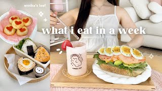 what i eat in a week healthy summer edition🍙🍓 recipes to feel my best japanese cooking smoothies [upl. by Ahsirk]