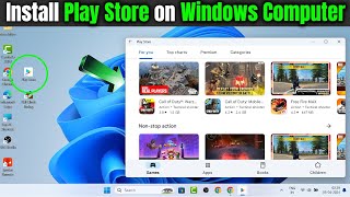 Install Play Store on Windows 1110 amp use Android Apps amp Games [upl. by Keli16]