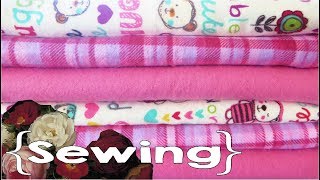 How to Sew Flannel Receiving Blankets [upl. by Laon922]