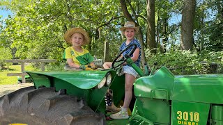 Making hay with John Deere equipment in July 4K [upl. by Affer]