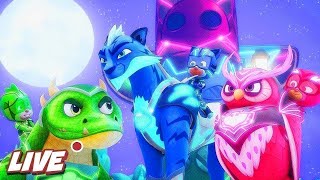 Here Come The PJ Riders  PJ Masks LIVE 247 🔴  Kids Cartoon  Video for Kids pjmasks [upl. by Nileve]