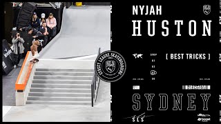 Nyjah Hustons 3rd Place Finish at SLS Sydney  Best Tricks [upl. by Aneloj]