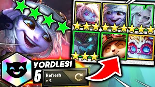 THE 4 STAR YORDLE REROLL STRATEGY To CLIMB RANKED I Teamfight Tactics I TFT Best Comps 1315 Guide [upl. by Meibers845]