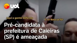 Précandidata em Caieiras é ameaçada Prefeita só se for no cemitério veja vídeo [upl. by Dody]