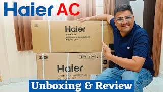 Haier AC 2024 ⚡ Haier AC unboxing 2024 ⚡Haier AC Review amp Installation 2024 [upl. by Pauletta]